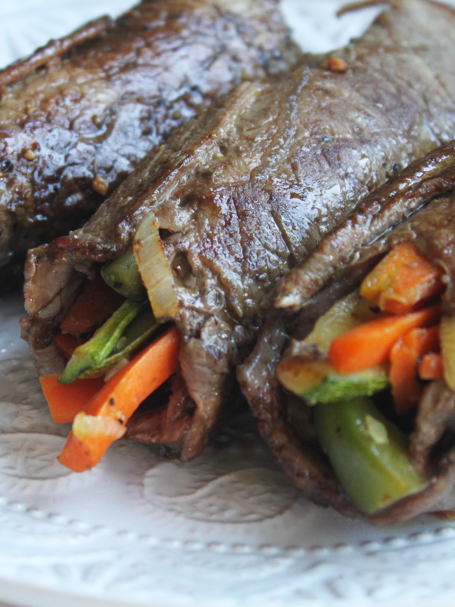 Rollitos de Bistec rellenos de Verdura